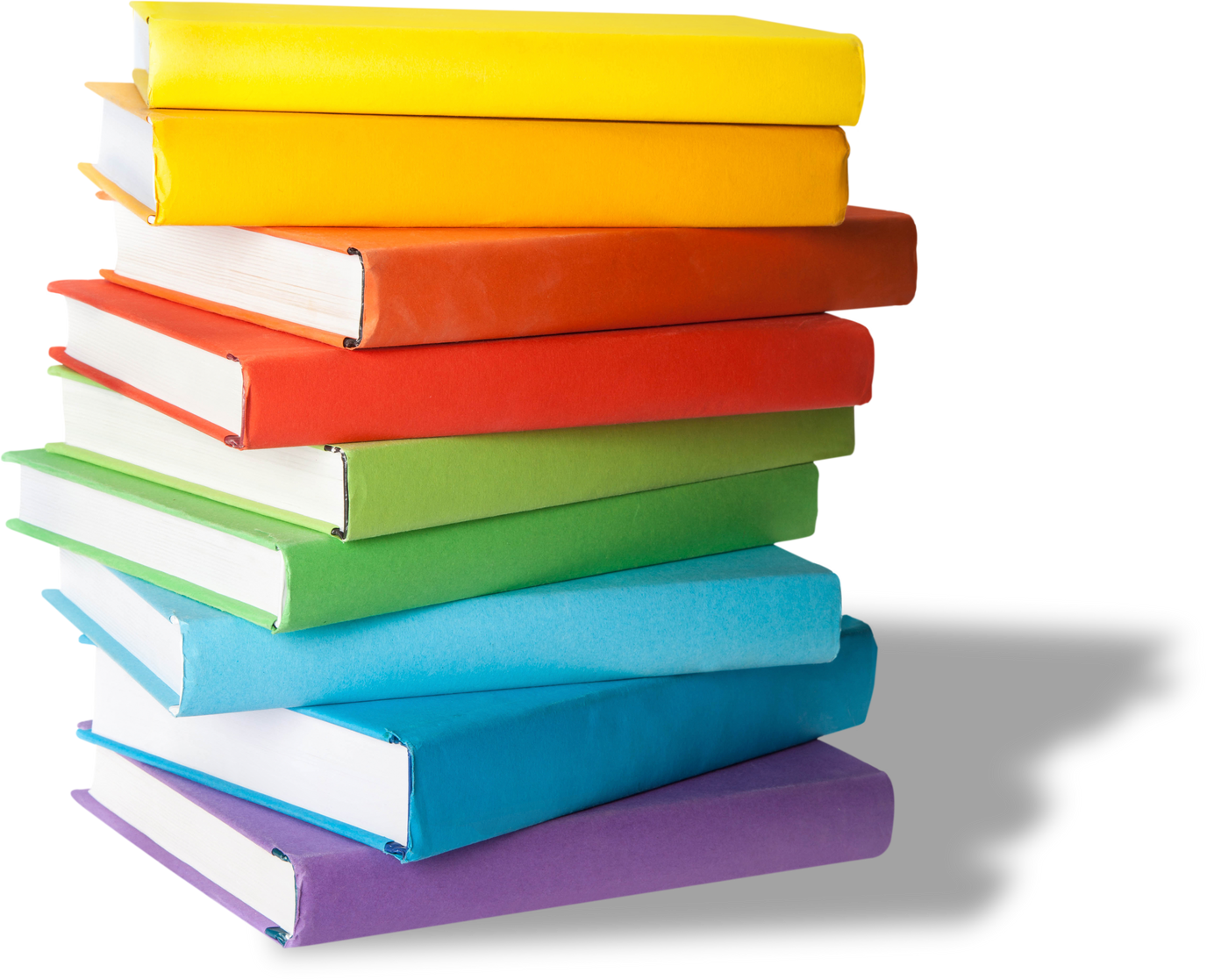 Stack of Multicolored  Books